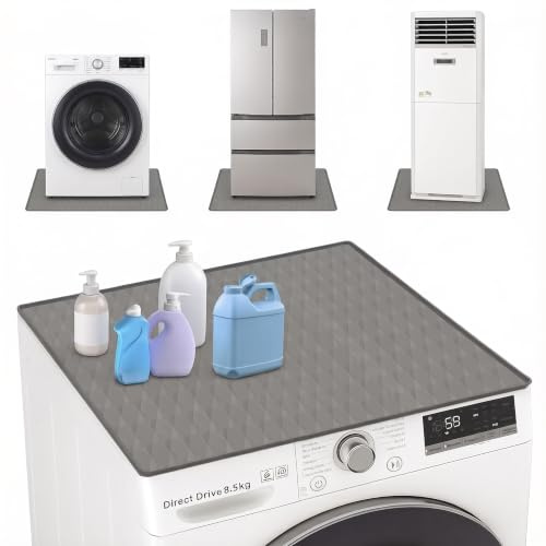 SDLDEER Waschmaschinenauflage 60x50cm Silikon Waschmaschine Abdeckung | Schutzauflage für Waschmaschine, Trockner und Kühlschrank, Silikonmatte Wasserdicht Schmutzabweisend Vielseitig Einsetzbar