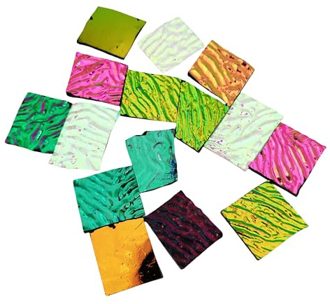 COE90 - 3 bolsas de vidrio dicroico de 84 g / 2.96oz, vidrio fusible para horno de microondas para manualidades, proyectos de vidrieras, suministros de fabricación de joyas (vidrio dicroico)