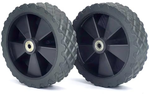 2 Stücke 4,6-Zoll-PVC-Campingwagen mit Lagern, geeignet für Ersatzräder für Trolleys, faltende Wohnmobil-Vans, Mülldosen