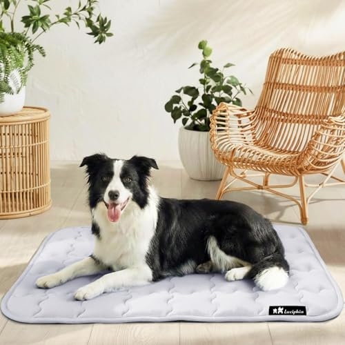 luciphia wasserdichte Kühlmatte Hunde Katzen, Selbstkühlende Hundematte