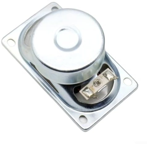 Linhexis Wasserdichter externer Magnet-Lautsprecher, 10 W, rechteckig, tragbar, Audio-Zubehör mit PET-Kegel, breit für Frequenzgang -30 °C bis 60 °C, für feuchte Umgebungen im Freien, silberfarben
