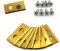 Headley Tools Replacement Robot Lawnmower Blades for Robotic Lawnmower, 24 Pack Titanium Coated Lawn Mower Blades for Worx Landroid