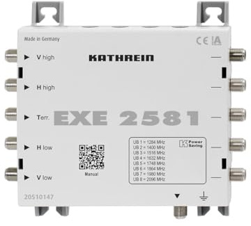 Kathrein EXE 2581 Einkabel-Multischalter 5 auf 1x8