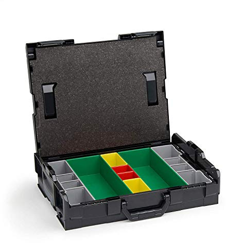 L-BOXX System von L-BOXX Sortimo | blackline schwarz L Boxx 102 mit Einsatz G3 | Werkzeugkoffer Verschlüsse anthrazit