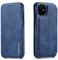 QLTYPRI Case for iPhone 11, Vintage Slim Magnetic Closure PU Leather Case with Stand Function & Credit Card Slot Holder Shockproof Flip Wallet Case Cover for iPhone 11 inch - Blue