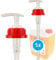C.P. Sports Pompe doseuse pour bouteille de 500 ml, 1000 ml / 1 litre, 5 litres, adapté à l’usage alimentaire 1-10 pompages