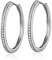 Creolen Silber 925 Groß Creolen Weißgold Damen Ohrringe Creole Groß Kreolen Silber Mittelgro 25mm