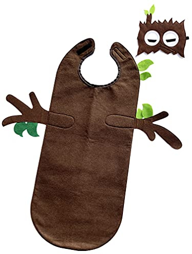 ZAC HOME World Book Day Tree Costume Outfit for Kids/Toddlers, Boys and Girls for 3-12Y for Height 100cm-150cm