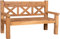 MR. DEKO® Gartenbank Rustique Teakholz | Holzbank mit Lehne | Friesenbank für draußen | 3-Sitzer 163x73x99 cm | Sitzbank Teak massiv & wetterfest für Garten Balkon Terrasse | Parkbank zum Relaxen