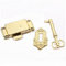 LBTODH Gold Vintage Schrankschloss mit Befestigungsschrauben