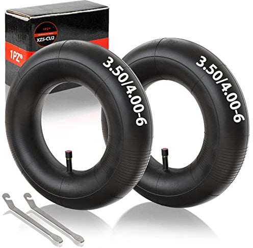 1PZ XZ5-CU2 3.50/4.00-6 Zoll Schlauch mit Gerades Ventil Ersatz für Rasenmäher Handwagen Sackkarrenrad Wagen