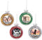 MilyaDE Weihnachtskugeln mit eigenem Bild, Kunststoff innen Glitzer Lametta 8cm, Christbaumkugeln Personalisierte selbst gestalten, 4 Stück