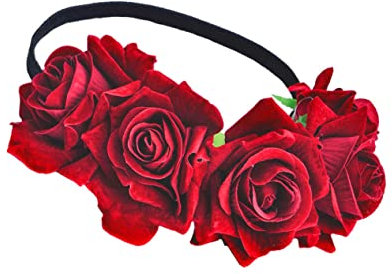 minkissy Foto Stütze Blumenkrone Girlande Kopfschmuck Hochzeit Blumenkranz Krone Stirnband Haarkranz Hochzeit Waldhaarteil Strand Blumenstirnband Blumenhaar Blütenkopf Die Blumen Braut