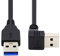 NFHK Cavo dati da USB 3.0 tipo A maschio a maschio dritto 3.0 tipo A maschio 5 Gbps, 90 gradi, 40 cm