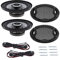 Baceyong TS-G1641R Haut-parleurs coaxiaux de voiture 400 W Noir, 2.0, 171 mm, Auxiliaire, Montage en console, Stéréo, Portable, Alimenté par la voiture