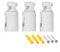 Supports de montage pour porte-serviettes, supports muraux de rechange pour radiateurs de salle de bain – Réglable de 75 mm à 95 mm