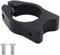 Bicycle Seatpost Clamp,Seat Post Clamp Bicycle Seat Post Clamp 31.8mm with Rear Rack Mount Mounting Holes,Aluminum Alloy Seat Tube Clip Bike Quick Release Clamp Black Silver (Color : Black)