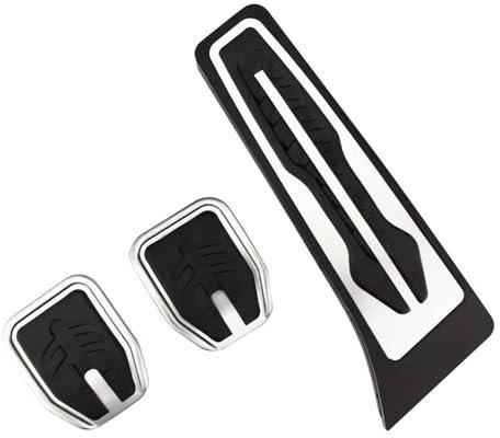 MZEER Auto Pedale Abdeckung Für B&MW X3 X4 X5 X6 2 3 4 5 6 7 Serie G20 F30 G30 G11 G01 G02 G05 F15 F16 F22 F25 Auto Pedal Abdeckung Edelstahl AT MT Bremse Pedalkappen(MT)