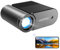 Vamvo Proiettore portatile, Videoproiettore WiFi 1080P 200” Movie Projector, Proiettore all'aperto con design elegante e snello, compatibile con telefono/tablet/laptop/TV Stick