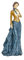 Romimex Dekofigur, Mehrfarbig, Kunstharz, Lady 16 x 39 x 13 cm