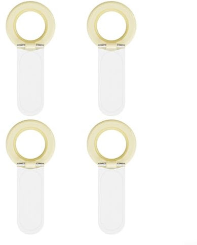 CNANRNANC Set of 4 Toilet Lid Lifters, Cream-Coloured Toilet Seat Lifter, Toilet Lid Lifter, Anti Fouling Toilet Lid Opener Toilet Lid Lifter Handle Toilet Handle (A)