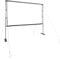 vidaxl 120-inch projection screen with stands - portable matte surface, polyester material, ideal for home cinema, office presentations, and classroom use 16:9