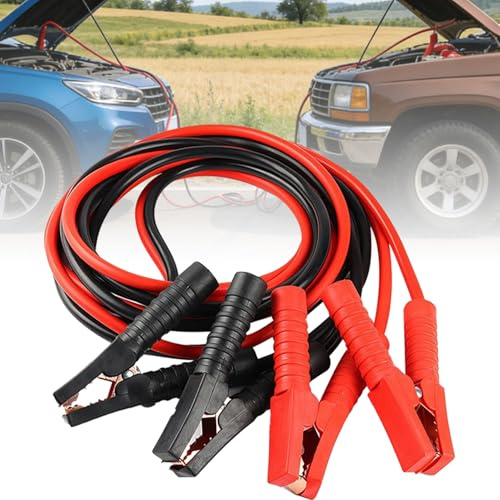 Herbst 3M 1500A 30mm² Starthilfekabel Auto mit Tasche | 30mm² Kupfer Starterkabel für PKW und LKW - Robustes Überbrückungskabel mit Tasche
