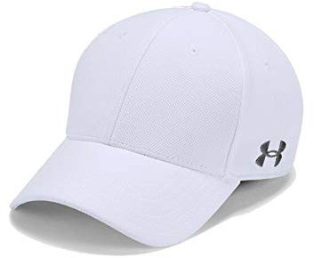 Under Armour Kappe mit gebogenem Rand, für Herren, Herren, Weiß / Schwarz
