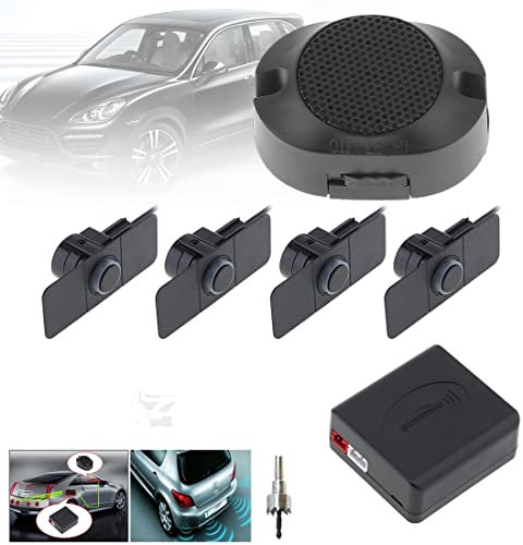 Sensori di parcheggio auto Reverse backup radar System assistenza originale Flat sensori con ali(nero)