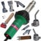 High Power Heat Gun 1600W All in 1 Plastic Welding Kit with Speed Welding Nozzles,Seam Roller,Spare Heat Element for Vinyl Floor Repair, PVC Shrinking, TPO Roofing,Variable Temp Handheld Welder Tool