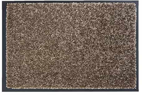 Strapazierfähige Schmutzfangmatte innen - Taupe 40 x 60 cm (Rechteckig) | Rutschfeste Türmatte Innenbereich Fußmatten pflegeleicht Eingangsmatten verschiedene Größen & Farben Fussmatte robust indoor