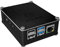 ICY BOX Boîtier Raspberry Pi 4 en Aluminium et Acrylique Interchangeable, Grille latérale perméable à l'air, dissipateur Thermique.