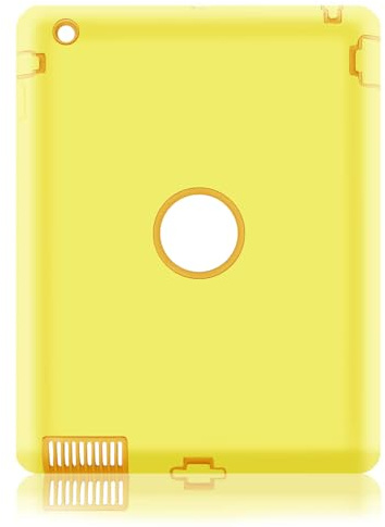 Funda para iPad 2, iPad 3, Fingic iPad 4, 3 y 4, resistente a los impactos, funda protectora híbrida de tres capas, resistente a los impactos, para Apple iPad 2, 3 y 4, Retina