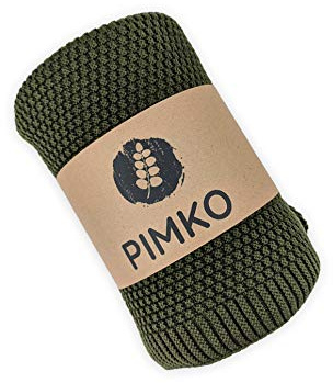 PIMKO Babydecke Strickdecke Kuscheldecke Schmusedecke weich und kuschelig ideal für Zuhause oder für Unterwegs für Allergiker geeignet aus natürlicher 100% Baumwolle Größe 80 x 100 cm (Khaki)