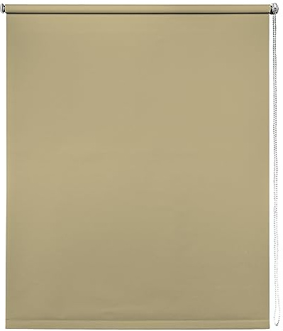 Thermal Blackout Blinds, Taupe 60cm (23.62), 165cm Drop - Blackout Roller Blinds For Inside and Outside Recess Fitting - Window Blinds of Multiple Colours and Sizes by New Edge Blinds