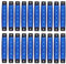 KYYET LED-Seitenmarkierungsleuchten, 6 LEDs, 2835 SMD, für LKW, Anhänger, Wohnmobil, Pickup, Traktor, LKW, SUV, Boot, 12 V DC, stoßfest (20 Stück blau)