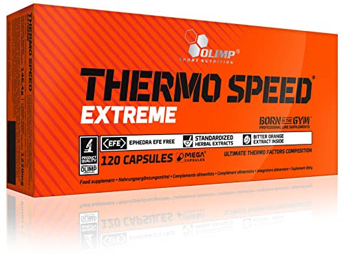 Thermo Speed Extreme | Thermogener Fatburner Gewichtsverlust | Schlankheitspillen zur schnellen Reduzierung des Fettgewebes | Nur Blasen - keine Box (30 Kapseln)