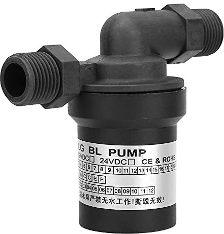 lyrlody Pompa Ad Acqua Solare Ad Alta Temperatura DC 12V 10W Scaldabagno Senza Spazzole Pompa a Circolazione Calda Sommergibile a Basso Rumore 1/2 Filettatura