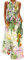WINKEEY Femme Robe Longue Imprimé Floral Maxi Robe Bohème avec Poches sans Manches Grande Taille, Peinture XL