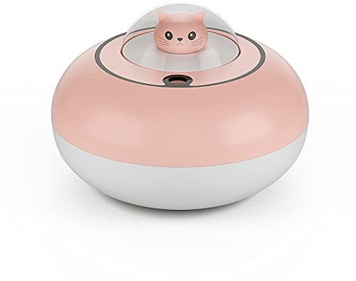 Mini Luftbefeuchter, USB Humidifiers Ultraschall Luftbefeuchter mit 300ml Wassertank und LED Licht , Automatische Abschaltung und Super leise für Schlafzimmer Zuhause Schreibtisch Pflanzen