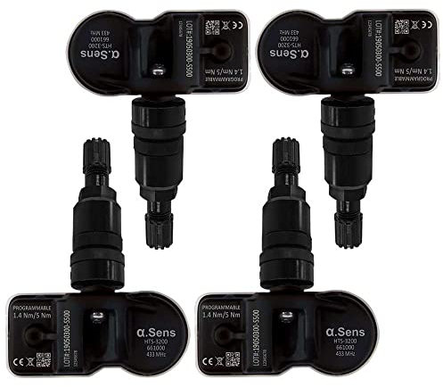 Alpha.Sens RDKS Sensor 4-661167B schwarz kompatibel mit Ford EcoSport Edge Explorer Fiesta Focus Galaxy Kuga Mondeo Musta