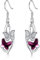 Flpruy Schmetterling Ohrringe Hängend 925 Sterling Silber, Damen Infinity Schmetterlings Anhänger Ohrringe Schmuck mit Kristall aus Österreich, Geburtstags Geschenke für Mädchen Frauen Mutter (Lila)