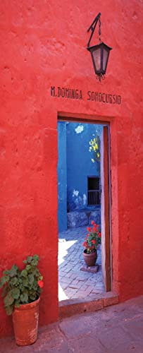 A.Monamour Türtapete Selbstklebend Türfolie Türposter 3D Das Kloster Der Heiligen Katharina Santa Catalina In Arequipa Peru Vinyl Folie Türdeko Tapete Wandbild Türaufkleber Türtattoo 90x200cm