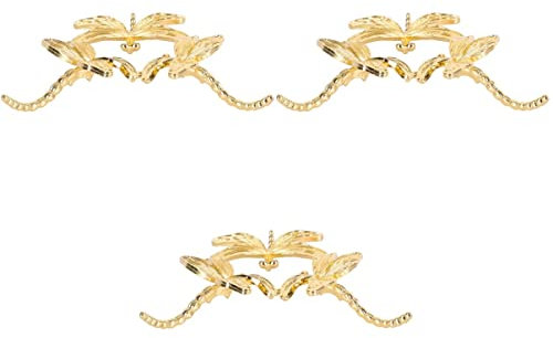 STOBAZA 3-Teiliger Präsentationsständer Mit Metallsockel Kugelhalter Für Den Schreibtisch Dekorativer Libellenständer Für Zuhause Kugelhalter Für Ornamente Schneekugel-Sockel Kleiner