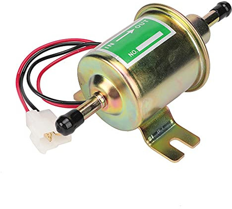 Pompe à Carburant 24V Pompe à Carburant Universelle 24V Voiture Bateau Pompe à Carburant électrique en Ligne Filtre Essence Remplacement (argent) (Or),pompe a essence electrique