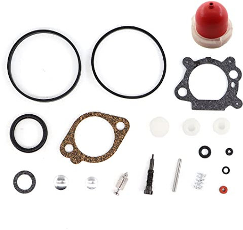 MCHNIC Kit di riparazione per carburatore Briggs & Stratton 498260 398183 490937 492495 493762 498261 per 3,5-4 PS MAX Serie Quantum 12B800 12C700 12C800 12A80 Motori tosaerba