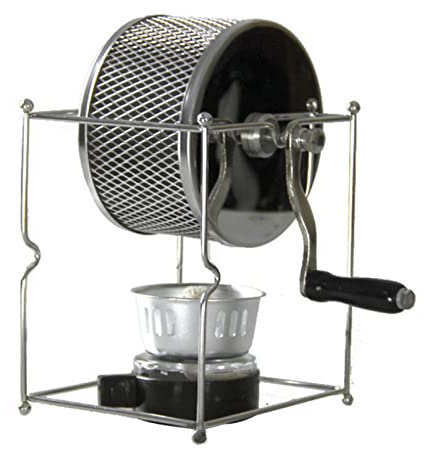 Torréfacteur Manuel Domestique/Commercial, Petit torréfacteur à manivelle en Acier Inoxydable pour Grain de café pour rôtir la Cuisine, Le Bureau, la Maison, Le Restaurant