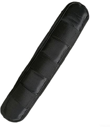 DAZZLEEX Schultergurt-Pad, Rucksack-Schultergurt-Pad, Gurtpolster, abnehmbar, atmungsaktiv, Kissen, Lange Schwarze Trompete