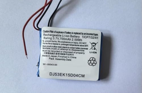 Ukkipower 361-00043-00 361-00043-01 Ersatz 3.7V 900mAh Akku Kompatibel mit Edge 820 Edge 520 500 200 205 520 Plus Series