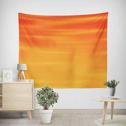 EHOMERY Wandbehang Mit Fotos Wandtuch Orient Schlichtes Orangerot Tuch Wandteppich Wanddecke Trippy Wohnzimmer Schlafzimmer Wandbehang Dekoration 240x220cm
